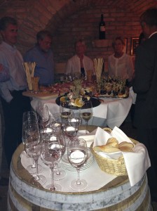 Wine tasting in the cellar